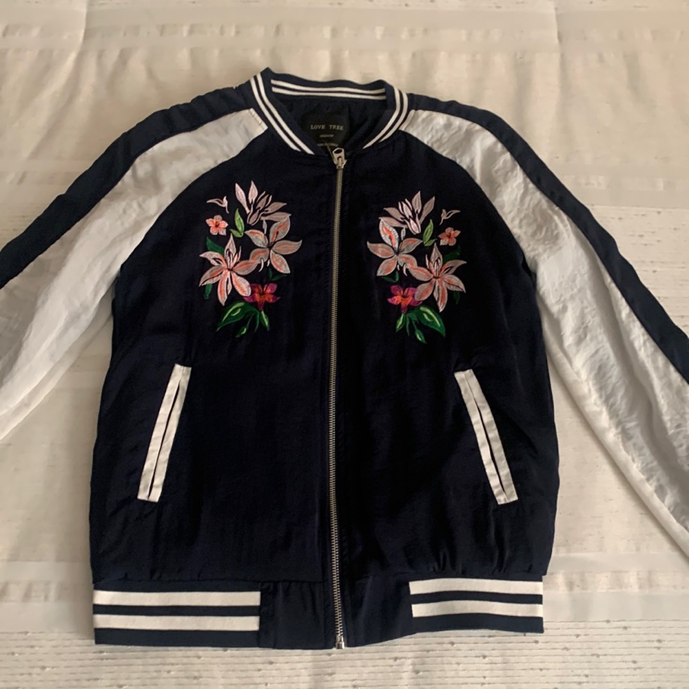 Love Tree Embroidered Jacket